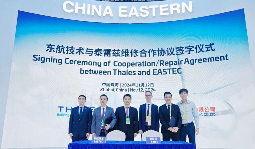 China Eastern Technics et Thales prolongent leur accord de maintenance, réparation et opération